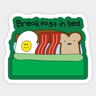 Breakfst in Bed Sticker